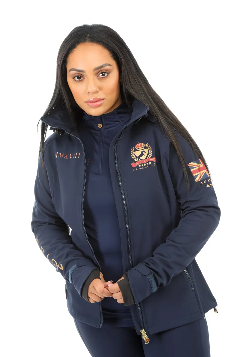 Shires Aubrion Team Softshell Jacket Ladies in Navy-7